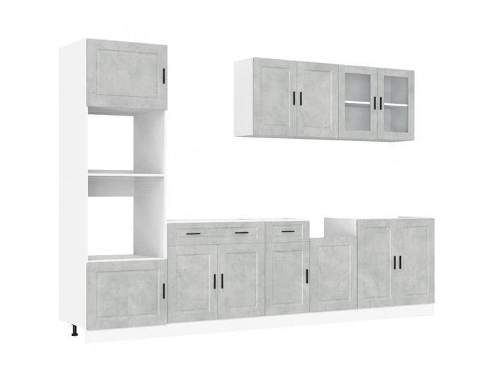 Sonata H Комплект кухненски шкафове от 7 части Kalmar, инженерно дърво