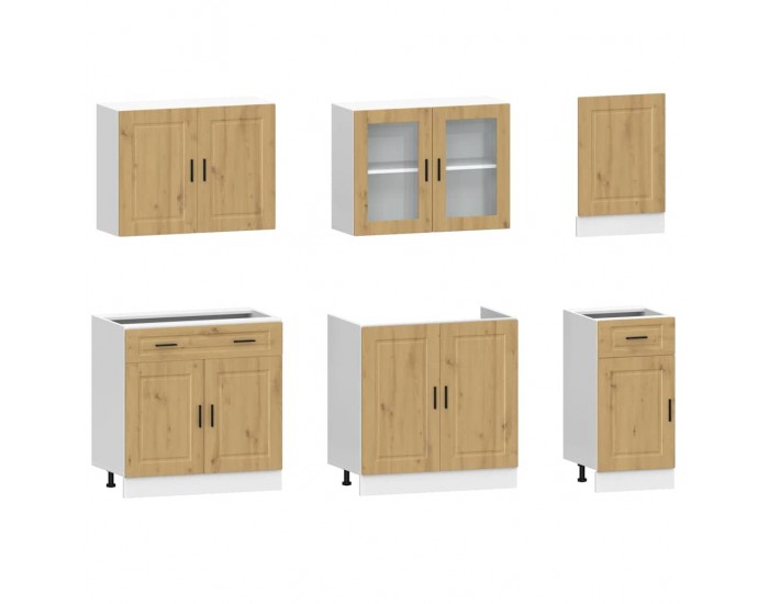 Sonata H Комплект кухненски шкафове от 7 части Kalmar, инженерно дърво