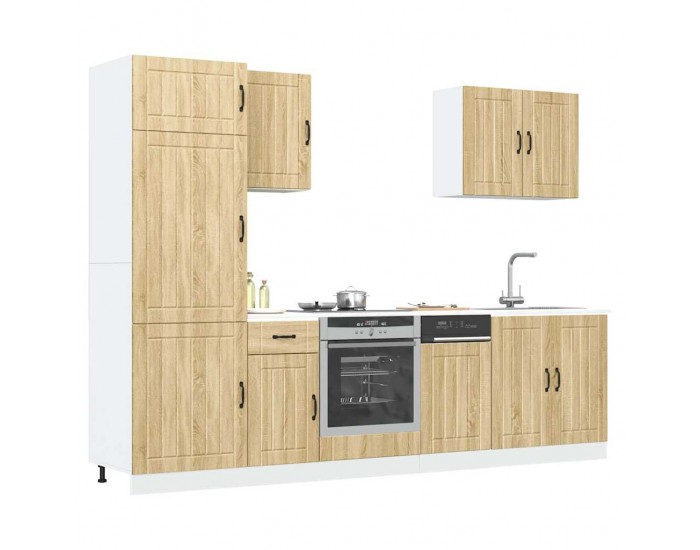 Sonata H Комплект кухненски шкафове от 7 части Lucca, инженерно дърво