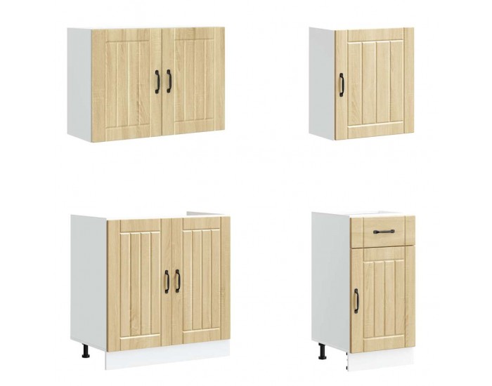 Sonata H Комплект кухненски шкафове от 7 части Lucca, инженерно дърво