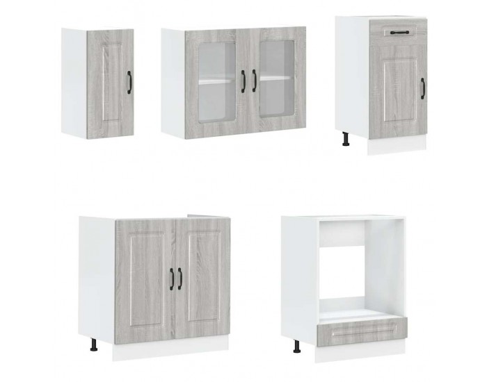 Sonata H Комплект кухненски шкафове от 8 части Kalmar, инженерно дърво