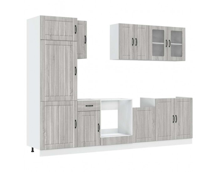 Sonata H Комплект кухненски шкафове от 8 части Kalmar, инженерно дърво