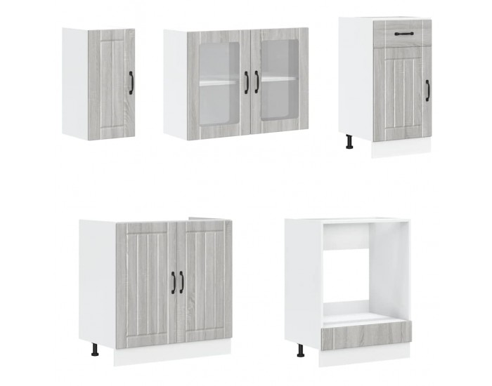 Sonata H Комплект кухненски шкафове от 8 части Kalmar, инженерно дърво