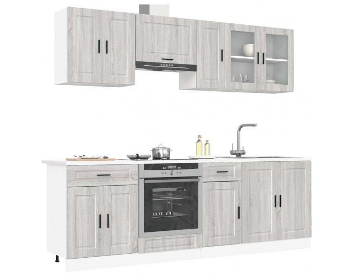 Sonata H Комплект кухненски шкафове от 8 части Kalmar, инженерно дърво