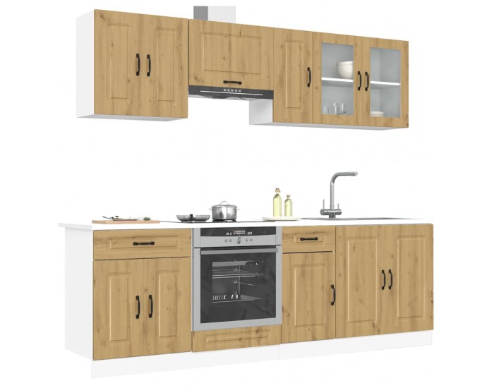 Sonata H Комплект кухненски шкафове от 8 части Kalmar, инженерно дърво