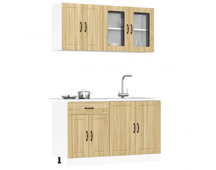 Sonata H Комплект кухненски шкафове от 4 части Lucca, дъб сонома, инженерно дърво
