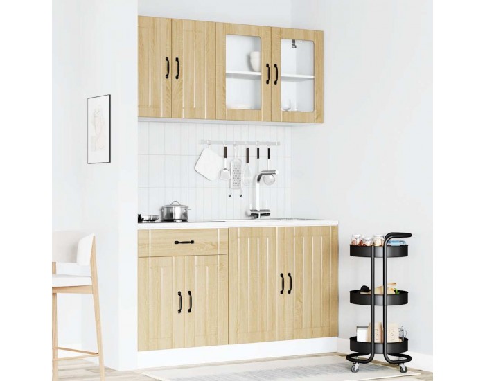 Sonata H Комплект кухненски шкафове от 4 части Lucca, дъб сонома, инженерно дърво