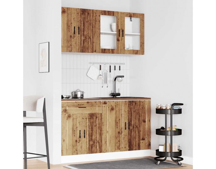 Sonata H Комплект кухненски шкафове от 4 части Porto Старо дърво Инженерно дърво