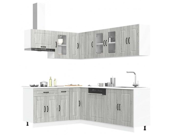 Sonata H Комплект кухненски шкафове от 11 части Kalmar, инженерно дърво