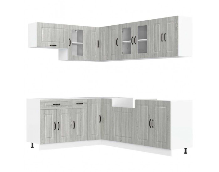 Sonata H Комплект кухненски шкафове от 11 части Kalmar, инженерно дърво