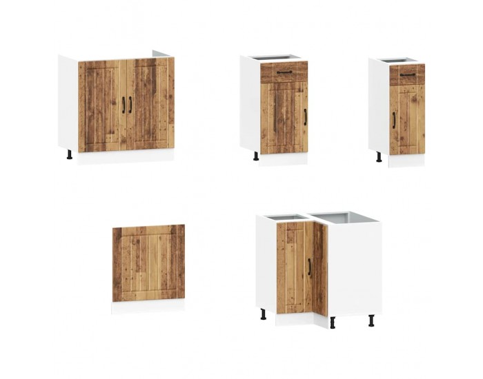 Sonata H Комплект кухненски шкафове от 11 части Kalmar, инженерно дърво