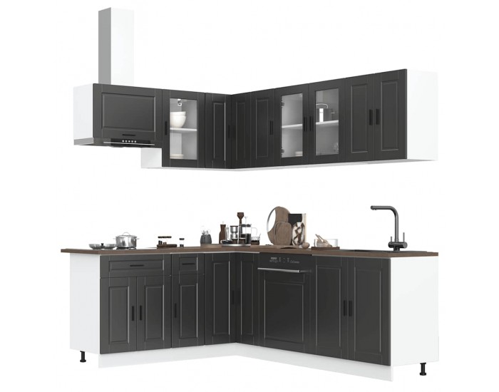 Sonata H Комплект кухненски шкафове от 11 части Porto, инженерно дърво