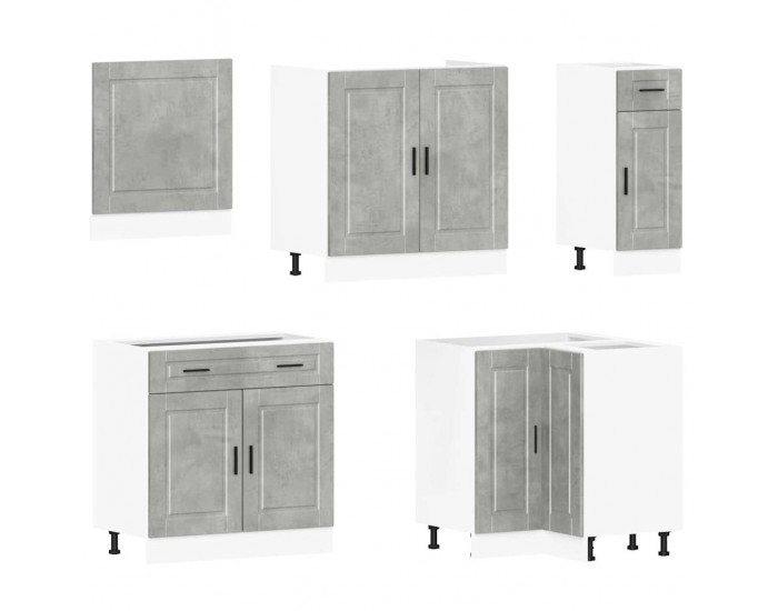 Sonata H Комплект кухненски шкафове от 11 части Porto, инженерно дърво