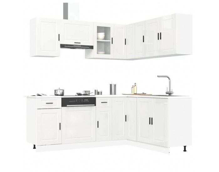 Sonata H Комплект кухненски шкафове от 11 части Porto, инженерно дърво