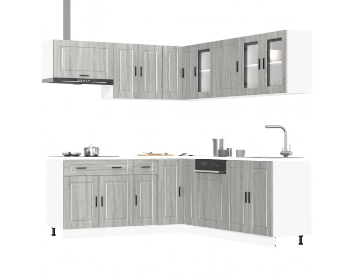 Sonata H Комплект кухненски шкафове от 11 части Porto, инженерно дърво