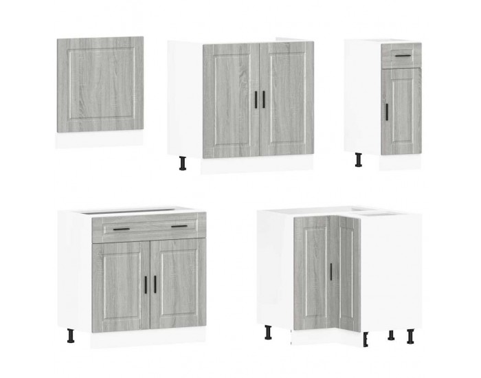 Sonata H Комплект кухненски шкафове от 11 части Porto, инженерно дърво