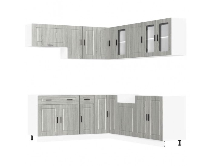 Sonata H Комплект кухненски шкафове от 11 части Porto, инженерно дърво