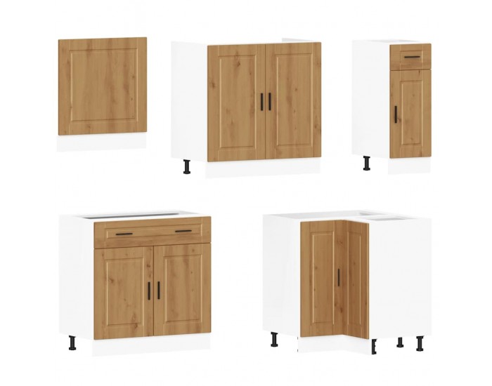 Sonata H Комплект кухненски шкафове от 11 части Porto, инженерно дърво