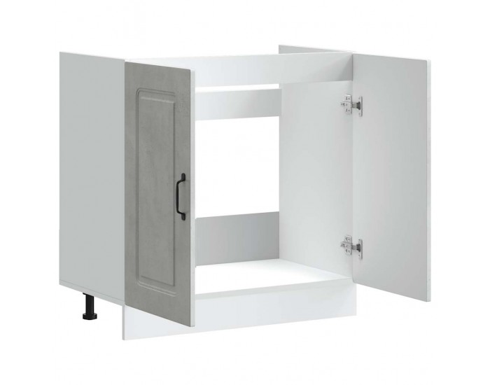 Sonata H Шкаф за мивка, Kalmar, бетонно сив 80x46x81,5см инженерно дърво Sonata H Шкаф за мивка, Kalmar, бетонно сив 80x46x81,5см инженерно дърво