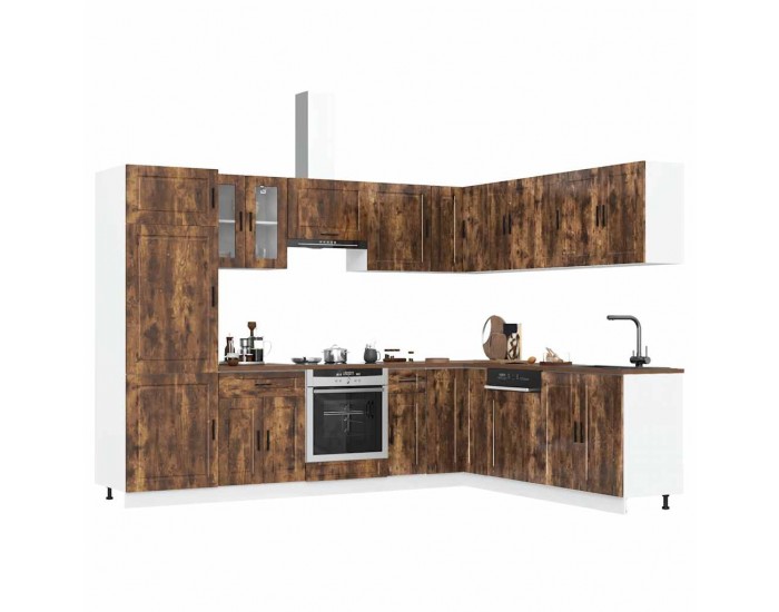 Sonata H Комплект кухненски шкафове от 14 части Porto, инженерно дърво