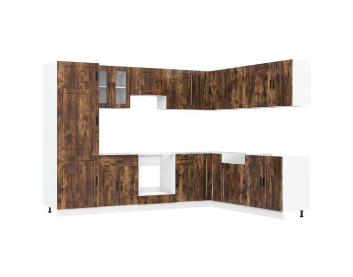 Sonata H Комплект кухненски шкафове от 14 части Porto, инженерно дърво