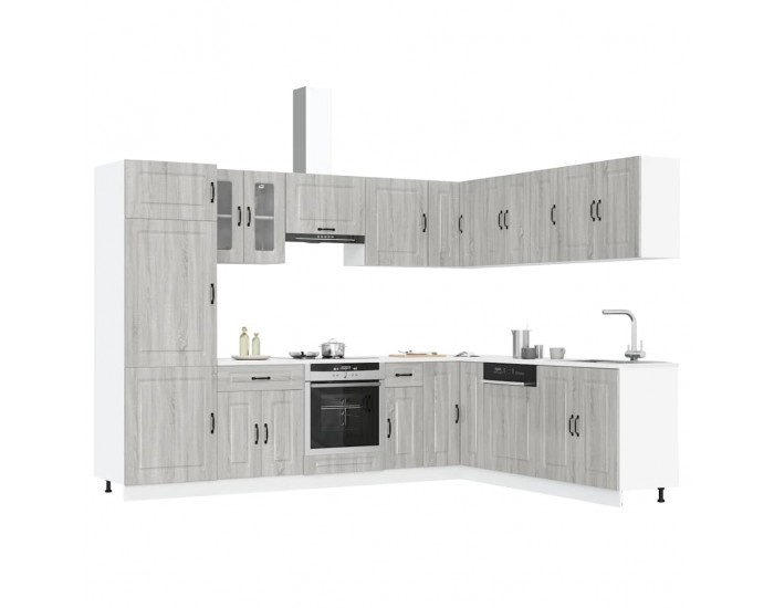 Sonata H Комплект кухненски шкафове от 14 части Kalmar, инженерно дърво