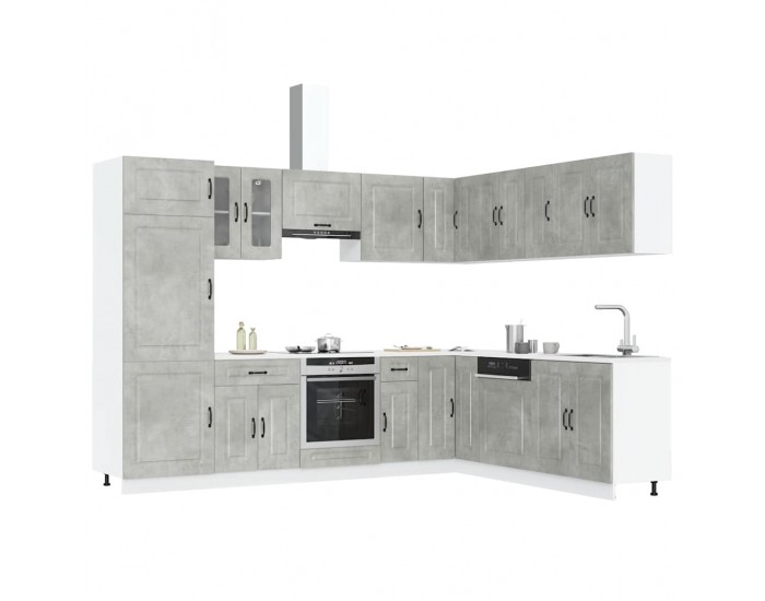 Sonata H Комплект кухненски шкафове от 14 части Kalmar, инженерно дърво