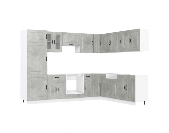 Sonata H Комплект кухненски шкафове от 14 части Kalmar, инженерно дърво