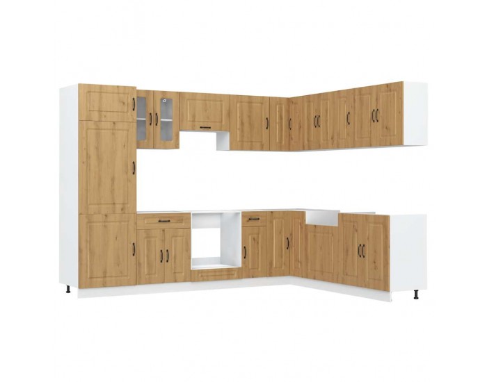 Sonata H Комплект кухненски шкафове от 14 части Kalmar, инженерно дърво