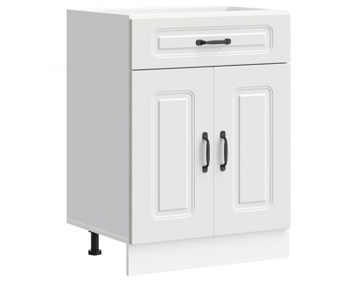 Sonata H Кухненски шкаф, Kalmar, бял, инженерно дърво