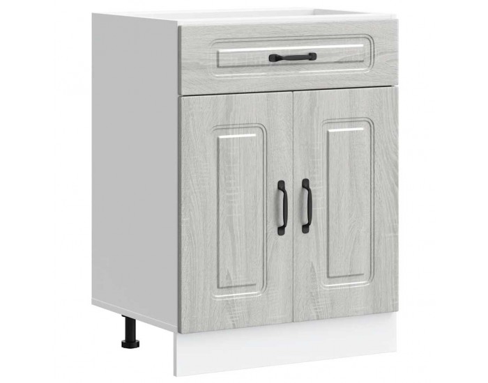 Sonata H Кухненски шкаф, Kalmar, сив сонома, инженерно дърво