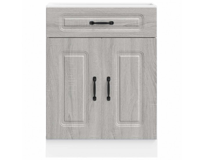 Sonata H Кухненски шкаф, Kalmar, сив сонома, инженерно дърво