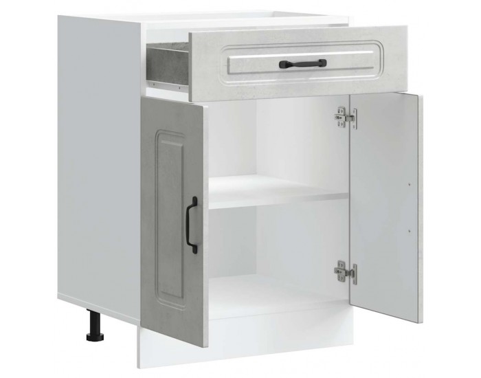 Sonata H Кухненски шкаф, Kalmar, бетонно сив, инженерно дърво