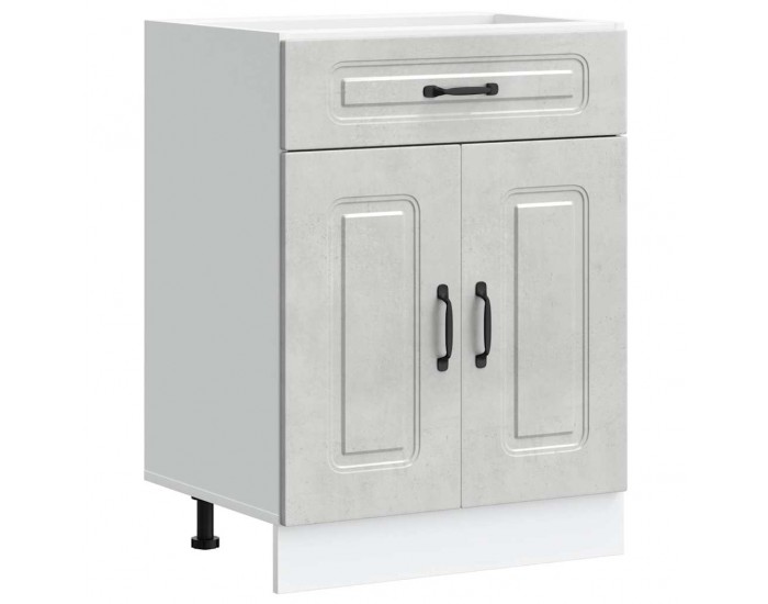 Sonata H Кухненски шкаф, Kalmar, бетонно сив, инженерно дърво