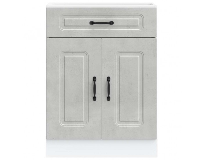 Sonata H Кухненски шкаф, Kalmar, бетонно сив, инженерно дърво