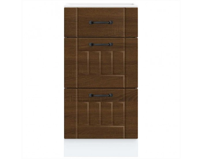 Sonata H Кухненски шкаф Lucca, кафяв дъб, инженерна дървесина