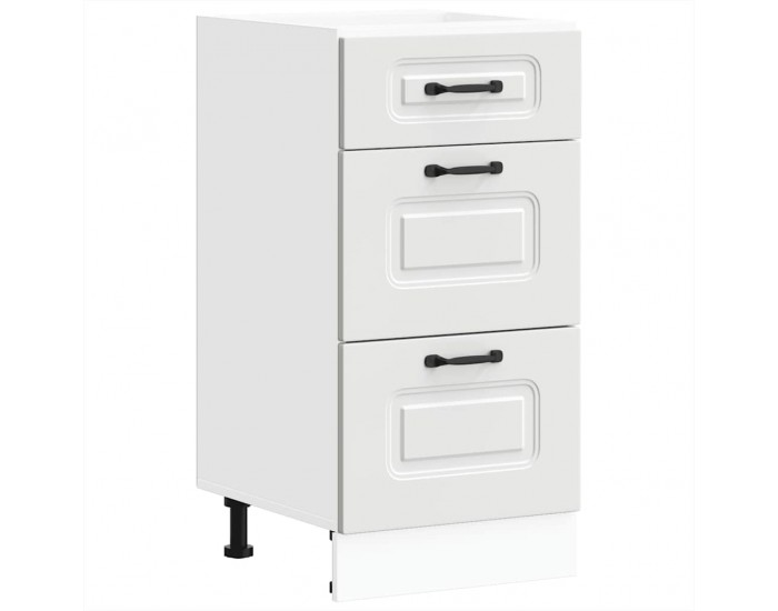 Sonata H Кухненски шкаф, Kalmar, бял, инженерно дърво