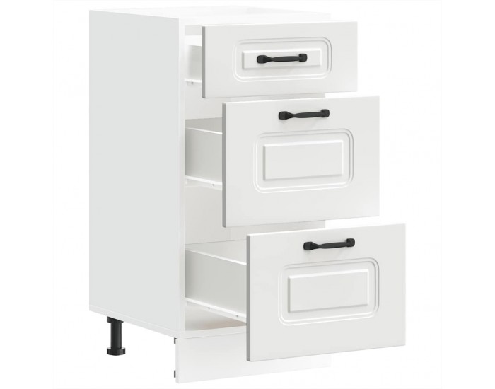 Sonata H Кухненски шкаф, Kalmar, бял, инженерно дърво