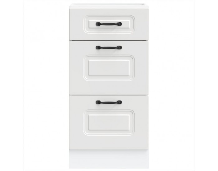 Sonata H Кухненски шкаф, Kalmar, бял, инженерно дърво