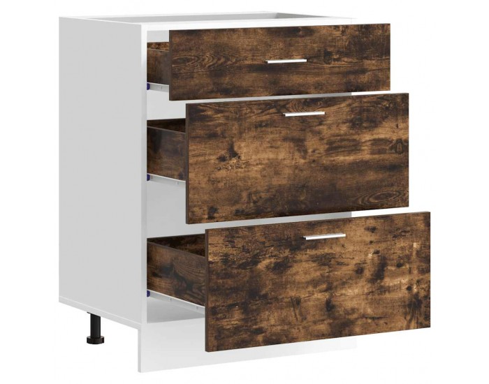 Sonata H Кухненски шкаф Lyon опушен дъб, инженерна дървесина