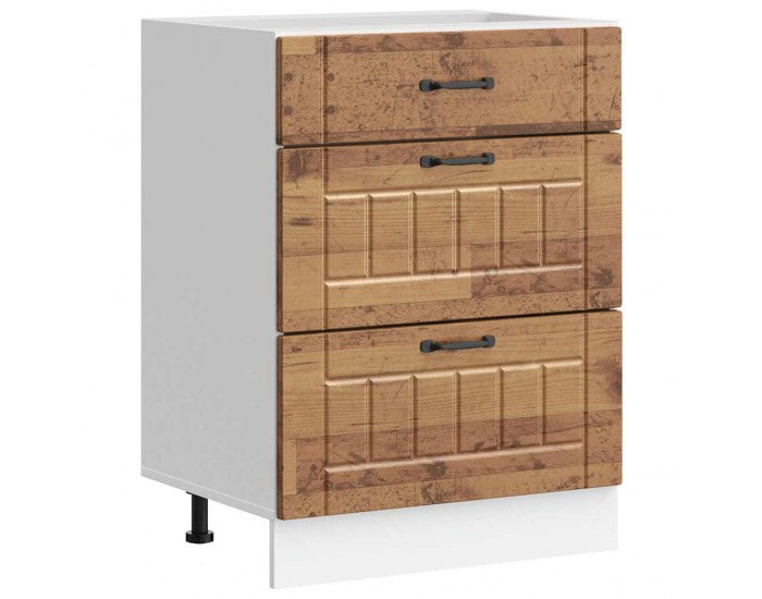 Sonata H Кухненски шкаф Lucca, старо дърво, инженерно дърво