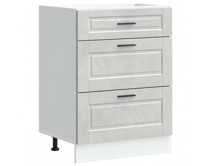 Sonata H Кухненски шкаф Porto, бетонно сив, инженерно дърво