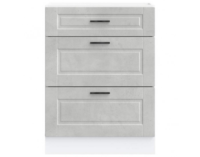 Sonata H Кухненски шкаф Porto, бетонно сив, инженерно дърво