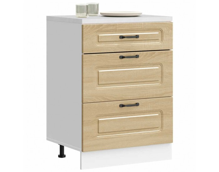 Sonata H Кухненски шкаф, Kalmar, дъб сонома, инженерно дърво