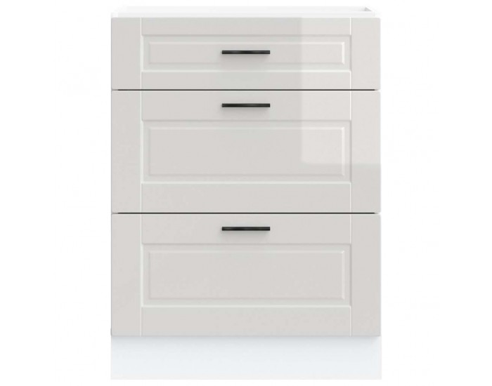 Sonata H Кухненски шкаф Porto с висок гланц, бяло, инженерно дърво