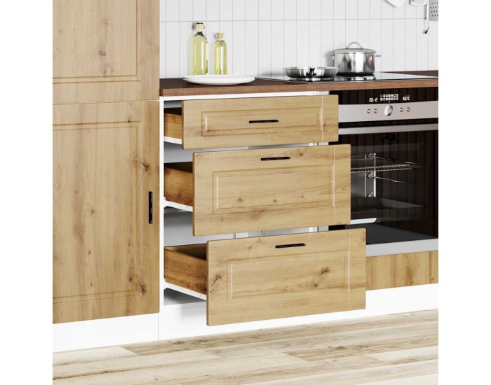 Sonata H Кухненски шкаф Porto, дъб артизан, инженерно дърво