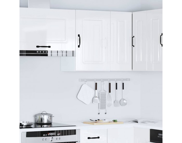 Sonata H Кухненски стенен шкаф, Kalmar, бял гланц, инженерно дърво