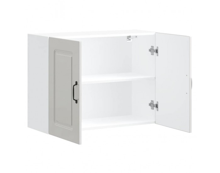 Sonata H Кухненски стенен шкаф, Kalmar, бял гланц, инженерно дърво