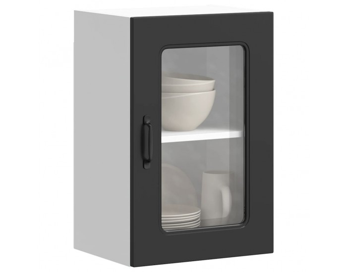 Sonata H Кухненски стенен шкаф с стъклена врата, Kalmar, инженерно дърво