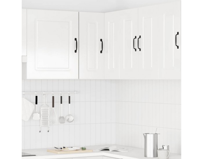 Sonata H Кухненски стенен ъглов шкаф, Kalmar, бял гланц, инженерно дърво